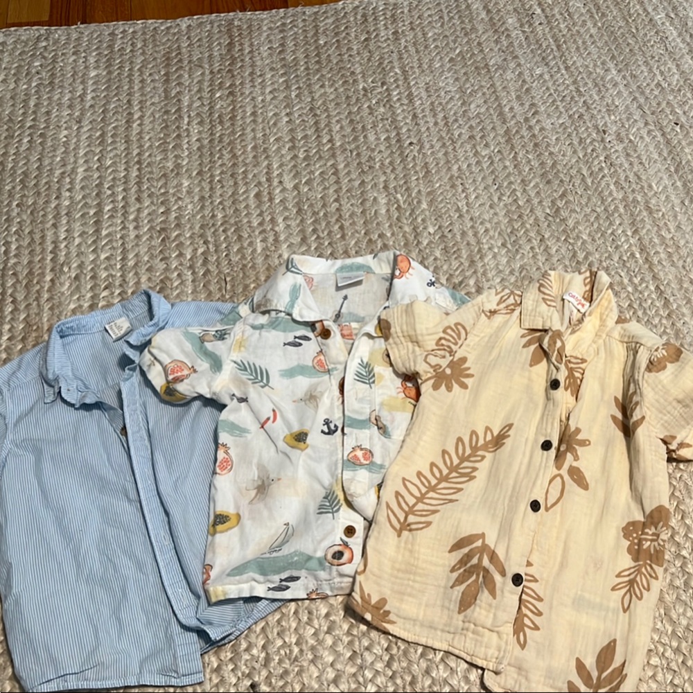 Blue and White Button Down Shirts with Classic Design